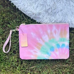 Stoney Clover Lane X Target Tie Dye Rainbow Flat Pouch NEW with tag!